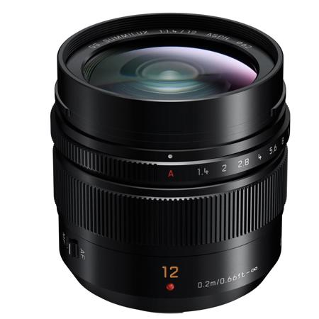 Panasonic LUMIX G Leica DG Summilux 12mm f/1.4 Aspherical Lens for MFT, Black