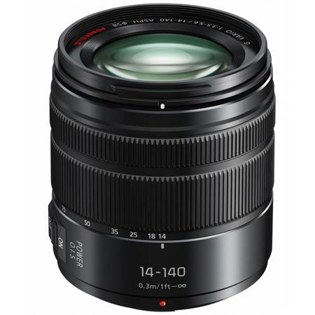 Panasonic Lumix G Vario 14-140mm f/3.5-5.6 Power O.I.S. Lens, Matte Black
