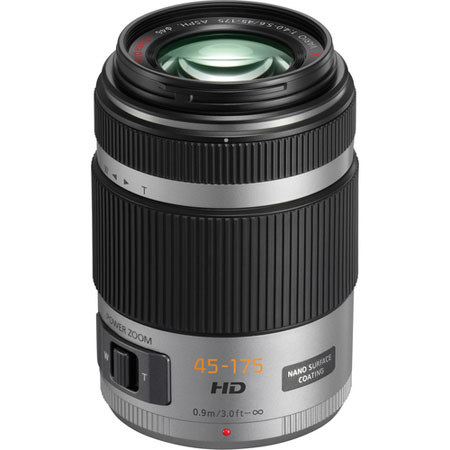 Panasonic 45-175/4-5.6 Lumix GX Vario Zoom Lens- Silver