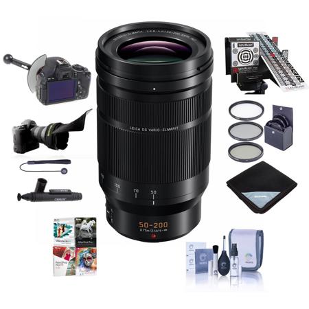 Panasonic LUMIX G Leica DG Vario-Elmarit 50-200mm f/2.8-4 Lens,MFT w/Pro Acc Kit