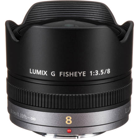 Panasonic 8mm f/3.5 Lumix G Fisheye Lens for Micro Four Thirds Lens Mount Systems