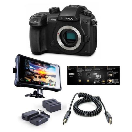 Panasonic Lumix DC-GH5 Mirrorless Body, Black - Pro FilmMaker Kit