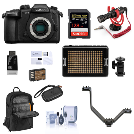 Panasonic Lumix DC-GH5 Mirrorless Body With Accessory Bundle