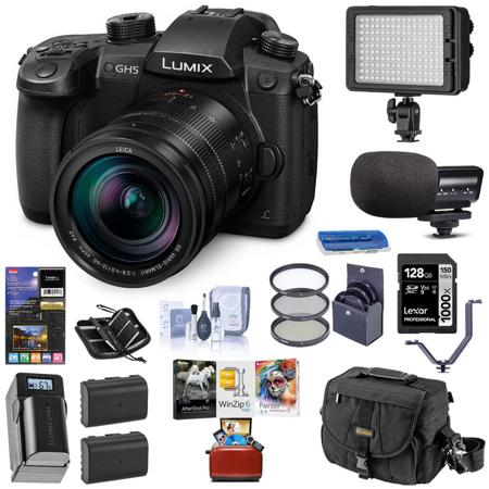 Panasonic Lumix DC-GH5 Mirrorless W/Leica 12-60mm F/2.8-4.0 W/ Free MAC Bundle