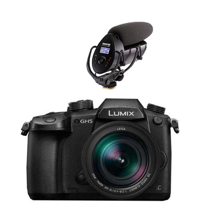 Panasonic Lumix DC-GH5 Mirrorless Body w/Leica 12-60mm F/2.8-4.0 W/Tascam Mic