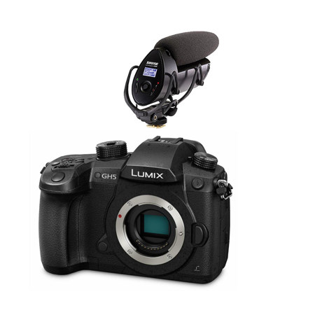 Panasonic Lumix DC-GH5 Mirrorless Body W/Tascam DR-10SG Shotgun