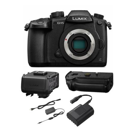 Panasonic Lumix DC-GH5 Mirrorless Body, Black with Video Kit