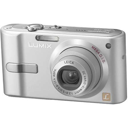 Panasonic Lumix DMC-FX12S Digital Point & Shoot Camera, 7.2 Megapixel, 3x Optical, 4x Digital Zoom, MEGA Optical Image Stabilization and 2.5" Diagonal LCD, Silver.