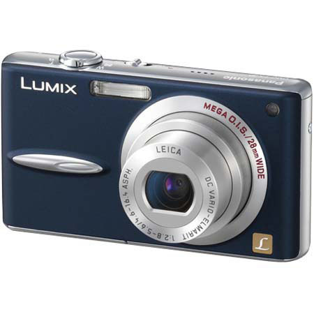 Panasonic Lumix DMC-FX30BG Digital Camera, 7.2 MP, 3.6x Optical, 4x Digital Zoom, MEGA Optical Image Stabilization and 2.5" Diagonal LCD, Blue Finish