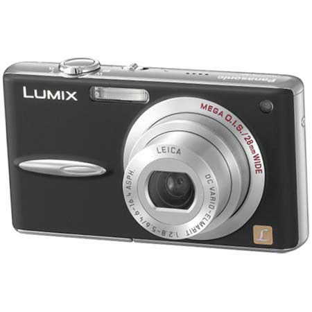 Panasonic Lumix DMC-FX30K Digital Camera, 7.2 MP, 3.6x Optical, 4x Digital Zoom, MEGA Optical Image Stabilization and 2.5" Diagonal LCD, Black Finish
