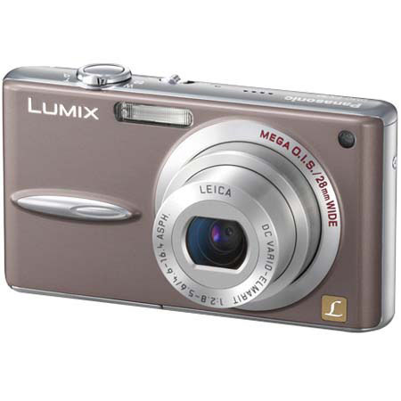 Panasonic Lumix DMC-FX30PB Digital Camera, 7.2 MP, 3.6x Optical, 4x Digital Zoom, MEGA Optical Image Stabilization and 2.5" Diagonal LCD, Pink / Brown Finish.