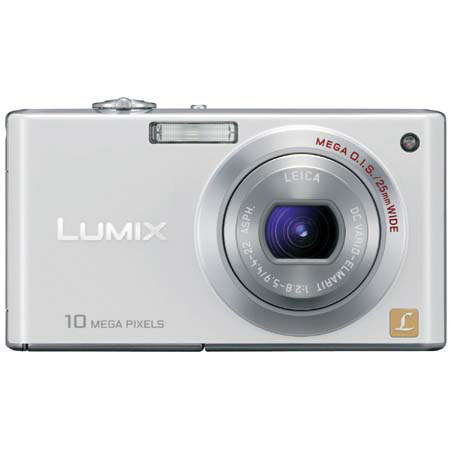 Panasonic Panasonic Lumix DMC-FX37W 10.1 Megapixel Digital Camera with 25mm Wide-Angle Lens, 5x Optical & 4x Digital Zoom, 2.5" LCD, White