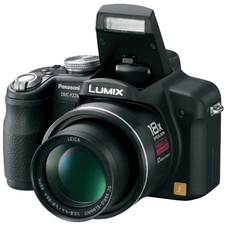 Panasonic Lumix DMC-FZ28K 10.1 Megapixel Digital Camera with 27mm LEICA Lens, 18x Optical & 4x Digital Zoom, 2.7" LCD, Black