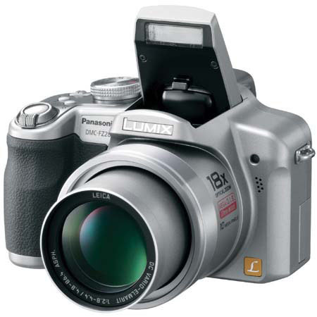 Panasonic Lumix DMC-FZ28K 10.1 Megapixel Digital Camera with 27mm LEICA Lens, 18x Optical & 4x Digital Zoom, 2.7" LCD, Silver