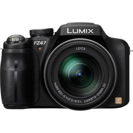 Panasonic Lumix DMC-FZ47 Digital Camera, Black -Bundle- w/8gb + More #DMCFZ47K