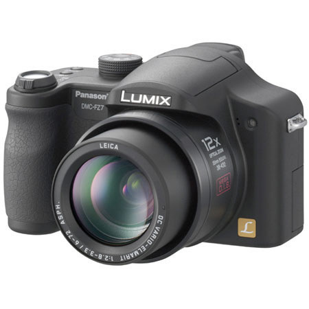 Panasonic Lumix DMC-FZ7S Digital SLR Camera, 6.0 MP, 12x Optical Zoom, 4x Digital Zoom, 2.5" LCD, Black