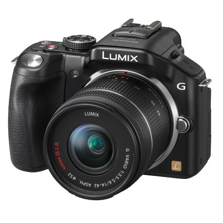 Panasonic DMC-G5 Camera w/G Vario 14-42mm/F3.5-5.6 Lens, Black