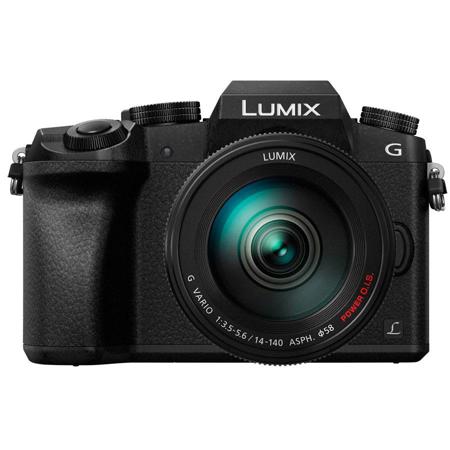 Panasonic Lumix DMC-G7 Mirrorless w/ 14-140mm OIS Lens, Black w/$100 Gift Card