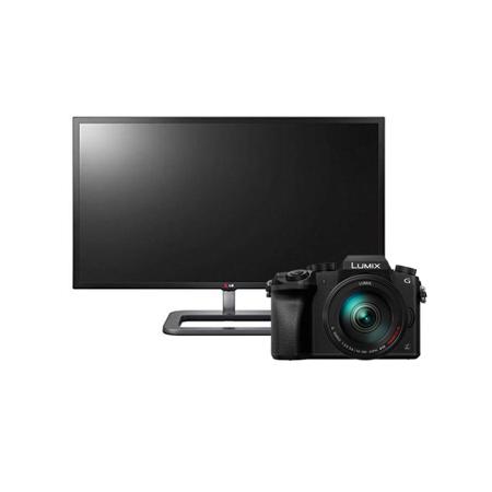 Panasonic DMC-G7 Mirrorless Camera with 14-140mm Lens Black W/31" 4K IPS Monitor