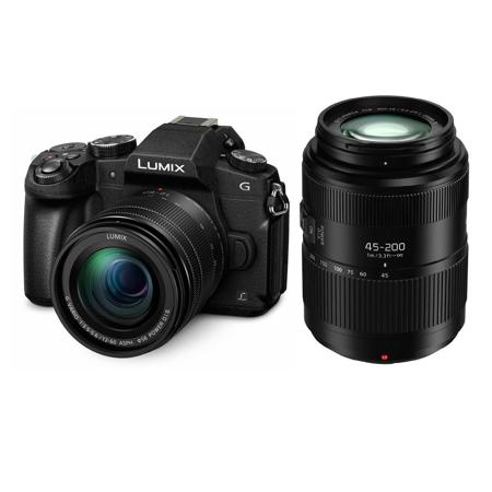 Panasonic Lumix DMCG85 Mirrorless with 12-60mm OIS/Lumix G Vario 45-200mm Lenses