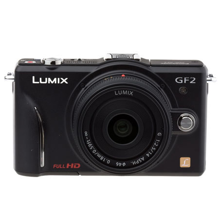 Panasonic Lumix DMC-GF2 Digital Camera with Lens, Black