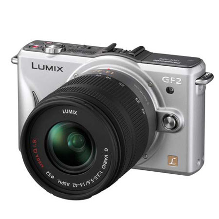 Panasonic Lumix DMC-GF2 Digital Camera w/14-42, Silver