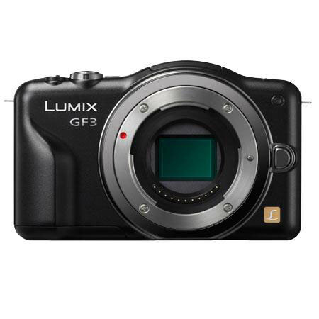 Panasonic Lumix DMC-GF3 12.1 MP Camera Body, Black w/8GB/Case/USB Reader ++++