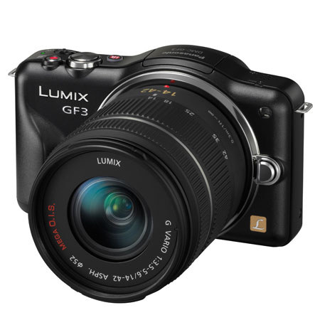 Panasonic Lumix DMC-GF3 Mirrorless Digital Camera w/14-42mm Lens, Black