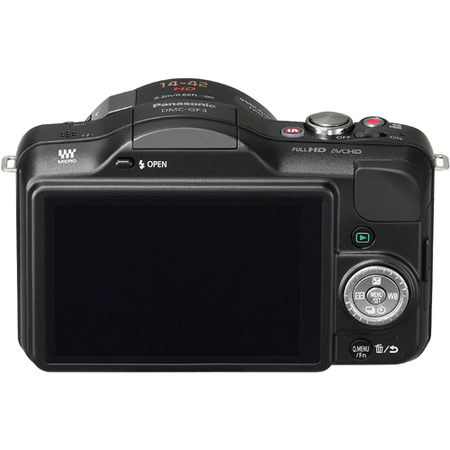 Panasonic Lumix DMC-GF3 Black Digital Camera /14-42 GX Black Lens