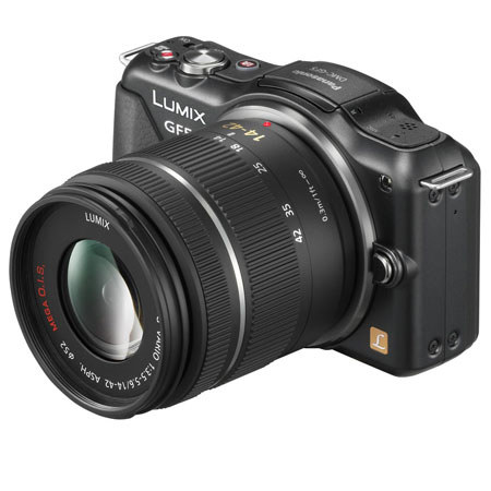Panasonic Lumix DMC-GF5 DSLR with Lumix G Vario 14-42mm f/3.5-5.6 Lens, Black
