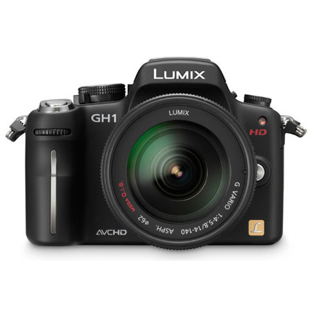 Panasonic Lumix DMC-GH1K Camera Kit, 8GB Card, Black
