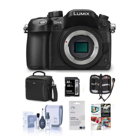 Panasonic Lumix DMC-GH4 Digital Camera Body With Free Accessories
