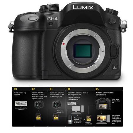 Panasonic Lumix DMC-GH4 Mirrorless Body Bundled with Free Firmware Upgrade Kit