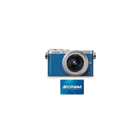 Panasonic Lumix DMC-GM1 Mirrorless Digital Camera (Blue) with 12-32mm Lens  (Silver), - With FREE $200 Adorama Gift Card