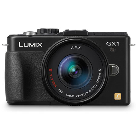 Panasonic Lumix DMC-GX1 Camera Body with 14-42mm Lens, Black
