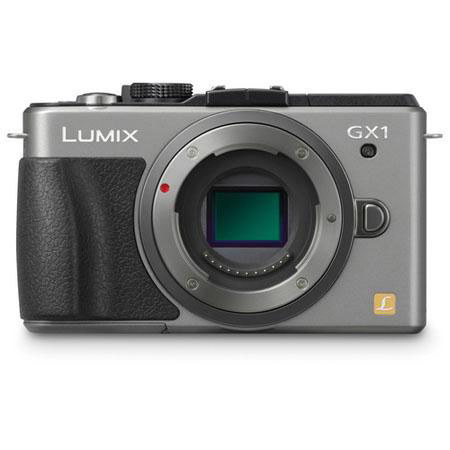 Panasonic Lumix DMC-GX1 Mirrorless Digital Camera Body Silver Bundle 16Gb