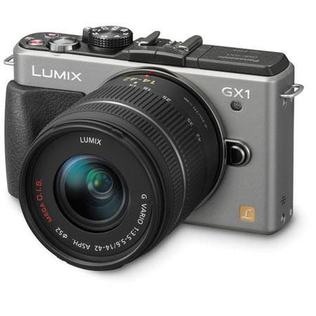 Panasonic Lumix DMC-GX1 Camera Silver - with 14-42mm Zoom Lens Bundle