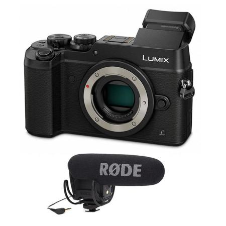 Panasonic Lumix DMC-GX8 Mirrorless Camera Body-Black W/Rode VideoMic Pro R Mic