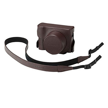 Panasonic DMW-CLX100 Leather Fitted Case for DMC-LX100 Digital Camera, Brown
