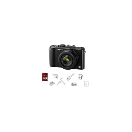 Panasonic Lumix DMC-LX7 Camera with 3.8x24mm Leica Lens, with Accessory Bundle