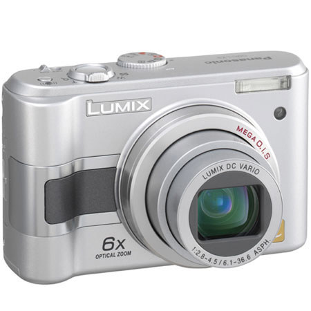 Panasonic Lumix DMC-LZ3S Lumix Compact Point & Shoot Digital Camera, 5MP, 6x Optical Zoom, 4x Digital Zoom, 2.0" LCD Screen, Color: Silver
