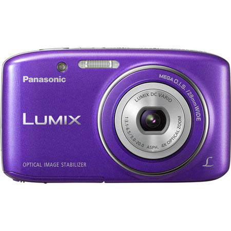 Panasonic Lumix DMC-S2 Digital Camera Violet Bundle