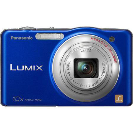 Panasonic Lumix DMC-SZ1 Digital Camera Blue Bundle 4Gb
