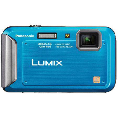 Panasonic LUMIX DMC-TS20 Digital Camera Blue Bundle 8GB SD