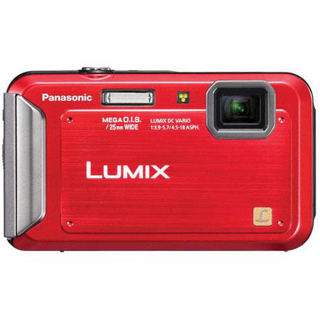 Panasonic LUMIX DMC-TS20 Digital Camera Red Bundle 8GB SD