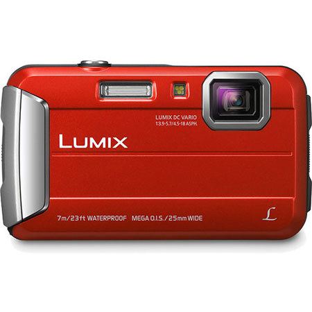 Panasonic Lumix DMC-TS25 Digital Camera, Red