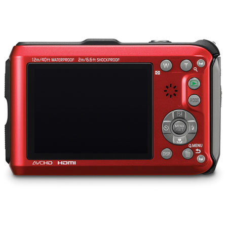 PANASONIC DMC-TS3R DIG CAM 12.1MP RED