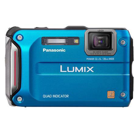Panasonic LUMIX DMC-TS4 Digital Camera Blue Bundle