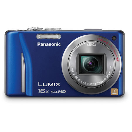Panasonic Lumix DMC-ZS10 Digital Camera Blue Bundle