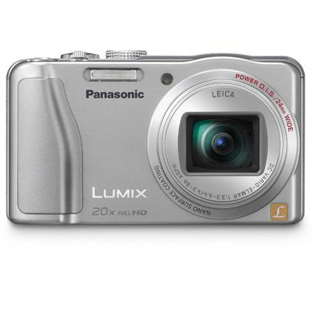 Panasonic LUMIX DMC-ZS20 14.1MP Digital Camera Silver Bundle 16 GB